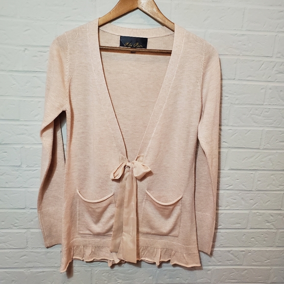 Francesca's Collections Sweaters - Blue Rain long Sleeve Light Pink Sweater Size M